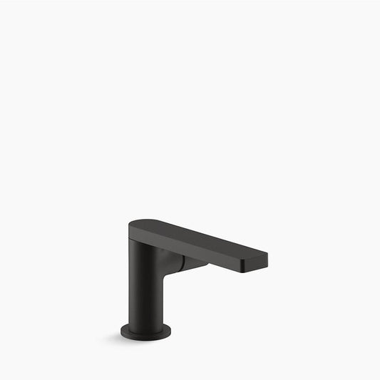 Composed Single-Hole Single-Handle Bathroom Faucet in Matte Black