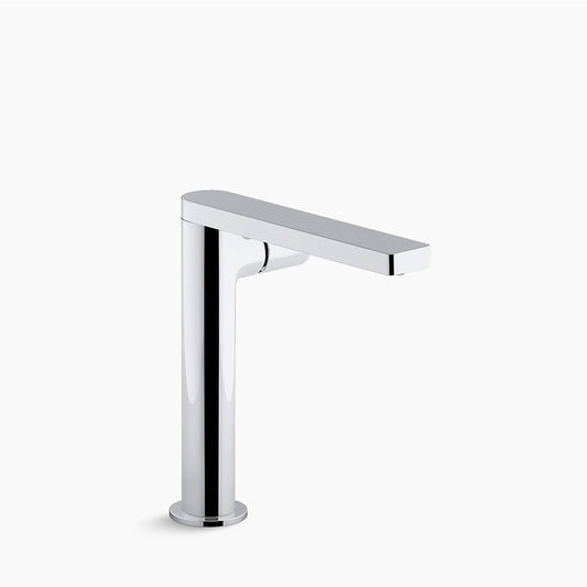 Composed Tall Single-Hole Two Handle Kitchen Faucet in Polished Chrome