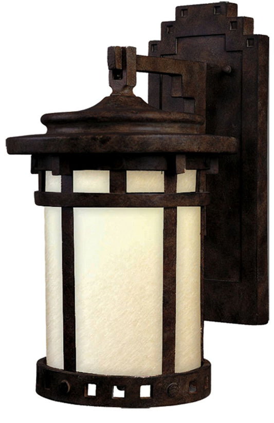 Santa Barbara Dark Sky 7" Single Light Outdoor Wall Mount in Sienna