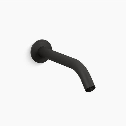 Components Bathroom Faucet Wall Mount Spout in Matte Black - Less Handles