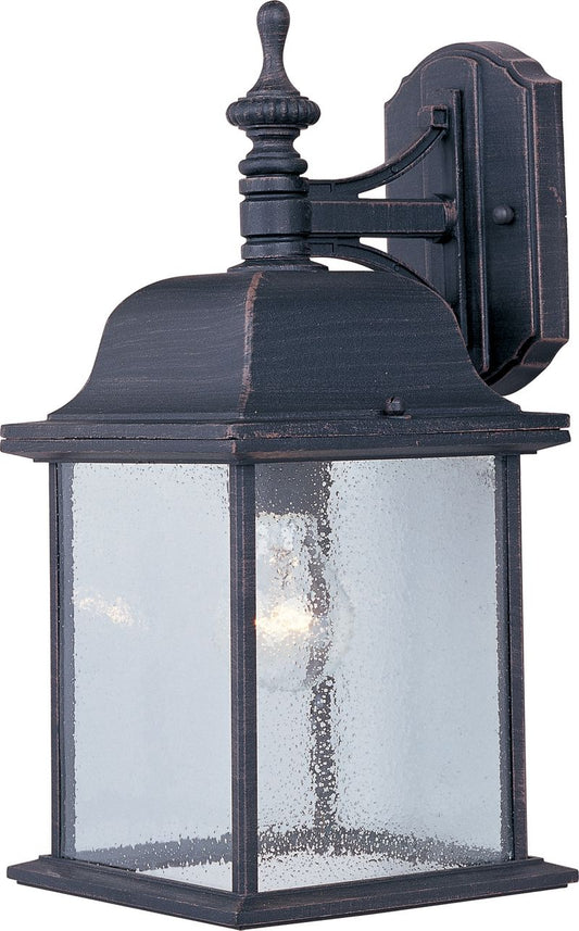 Senator 7" Single Light Outdoor Wall Mount in Rust Patina