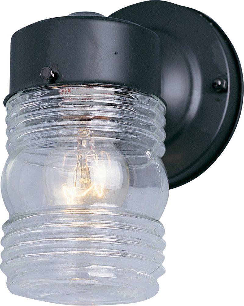 Side Door 4.5' Single Light Outdoor Wall Mount in Black