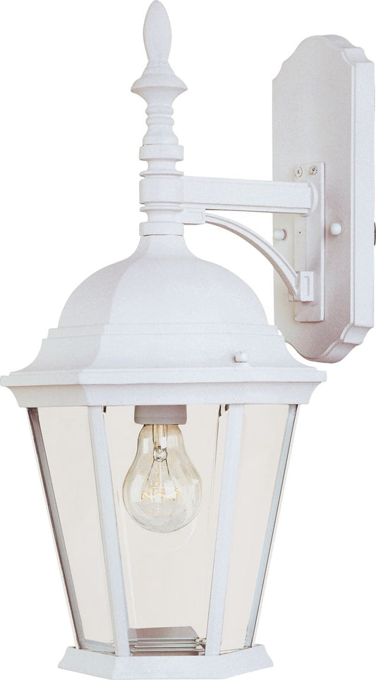 Westlake 9.5" Single Light Hanging Outdoor Wall Mount in White
