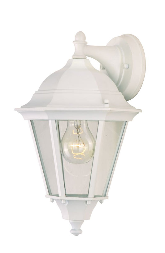 Westlake 8" Single Light Hanging Outdoor Wall Mount in White
