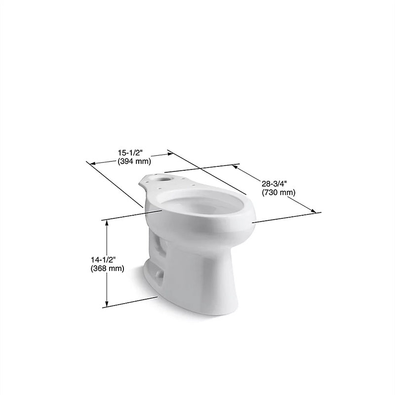 Wellworth Elongated Toilet Bowl in Almond