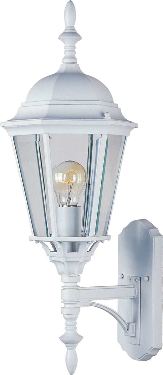 Westlake 9.5" Single Light Upright Outdoor Wall Mount in White