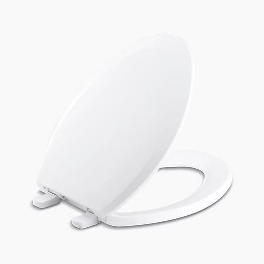 Lustra Quick-Release Elongated Toilet Seat in White