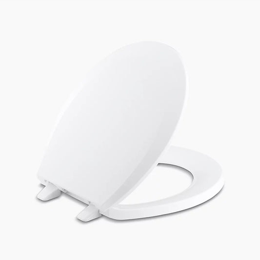 Lustra Quick-Release Round Toilet Seat in White