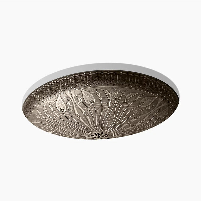 Lilies Lore 14.44' x 17.5' x 5.13' Cast Bronze Undermount Bathroom Sink in Medium Patina