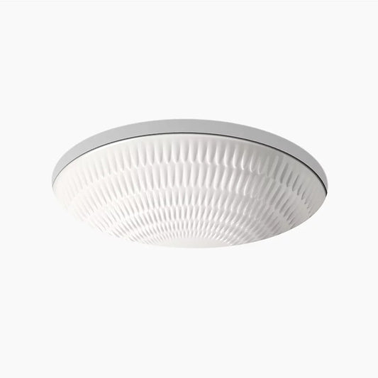 Derring 16.38" x 19.38" x 7.19" Vitreous China Undermount Bathroom Sink in Translucent White