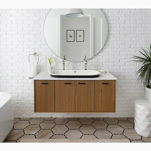 Iron Plains Capsule 15.63' x 33' x 6.69' Enameled Cast Iron Dual-Mount Bathroom Sink in White