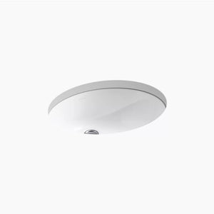 Caxton Oval 16.25' x 19.25' x 10.75' Vitreous China Undermount Bathroom Sink in White