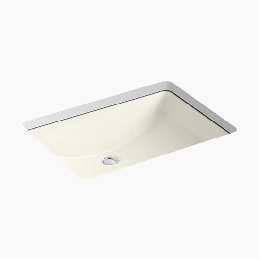 Ladena 16.25" x 23.25" x 8.13" Vitreous China Undermount Bathroom Sink in Biscuit