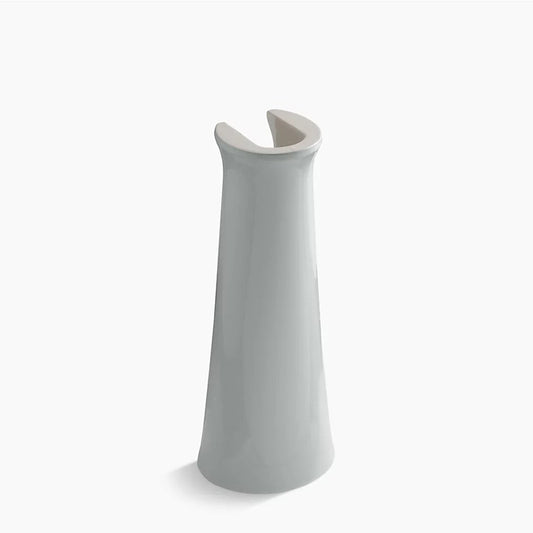 Cimarron Vitreous China Pedestal Leg in Ice Grey