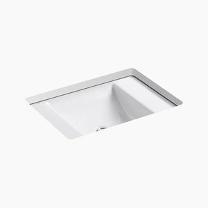 Ledges 16.13' x 22.5' x 6' Enameled Cast Iron Undermount Bathroom Sink in White
