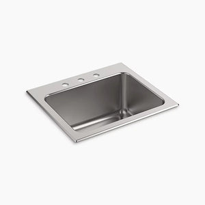 Ballad 22' x 25' x 11.56' Drop-In Laundry Sink in Stainless Steel - 3 Faucets Holes