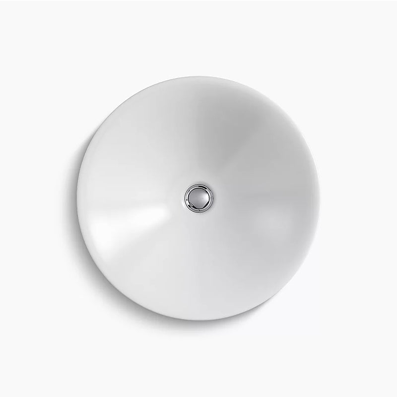 Carillon Round Wading Pool 17.69' x 17.69' x 6' Vitreous China Vessel Bathroom Sink in White