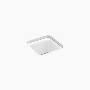Cairn 15.5' x 15.5' x 10.13' Neoroc Single Basin Undermount Kitchen Sink in Matte White
