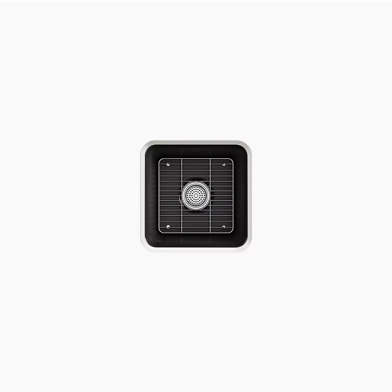 Cairn 15.5' x 15.5' x 10.13' Neoroc Single Basin Undermount Kitchen Sink in Matte White