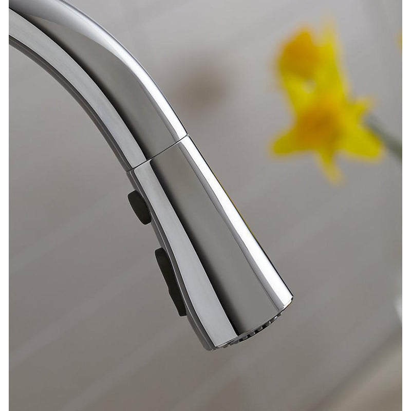 Simplice Two Hole Single-Handle Kitchen Faucet in Matte Black