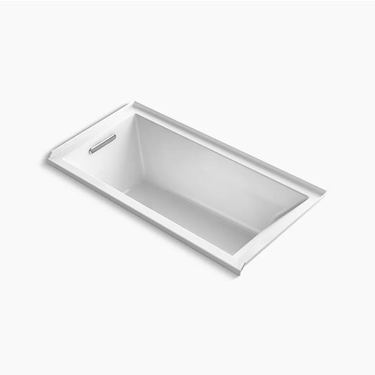 Underscore Rectangle 60" Acrylic Alcove Bathtub in White