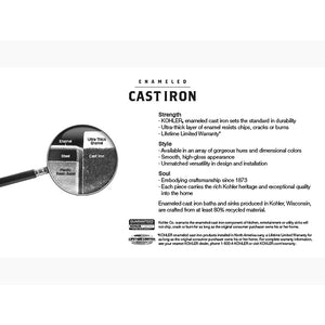 Artifacts 66.13' Enameled Cast Iron Freestanding Bathtub in White with Black Exterior