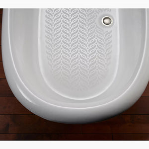 Artifacts 66.13' Enameled Cast Iron Freestanding Bathtub in White