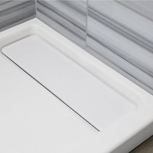 Bellwether 60' x 32' x 4' Enameled Cast Iron Right Drain Shower Base in White