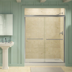 Bellwether 60' x 32' x 4' Enameled Cast Iron Right Drain Shower Base in White