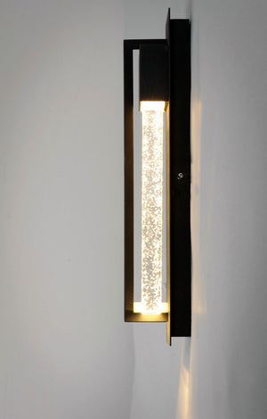 Cascade 4.75' Single Light Wall Sconce in Black