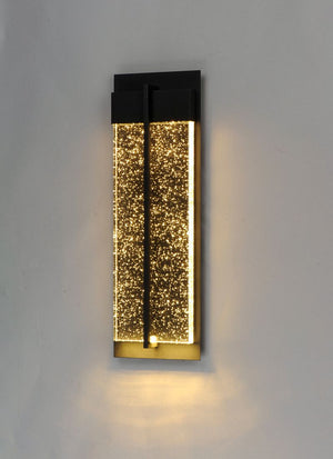 Cascade Single Light Wall Sconce in Black