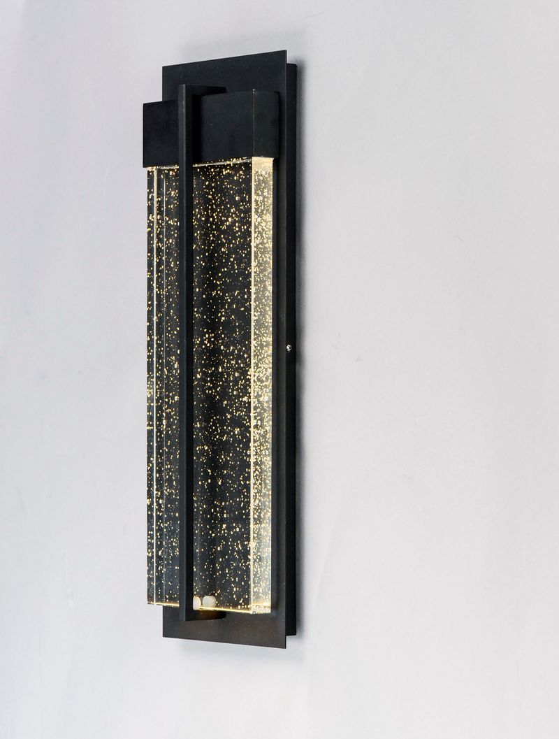 Cascade Single Light Wall Sconce in Black