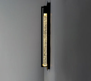 Cascade Single Light Wall Sconce in Black
