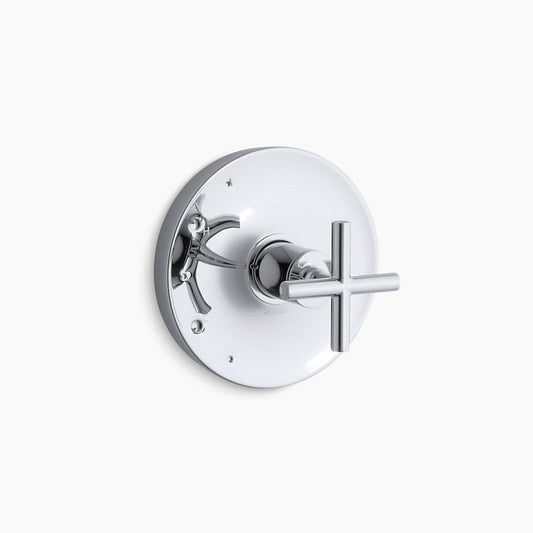 Purist Cross Handle Valve Trim in Polished Chrome