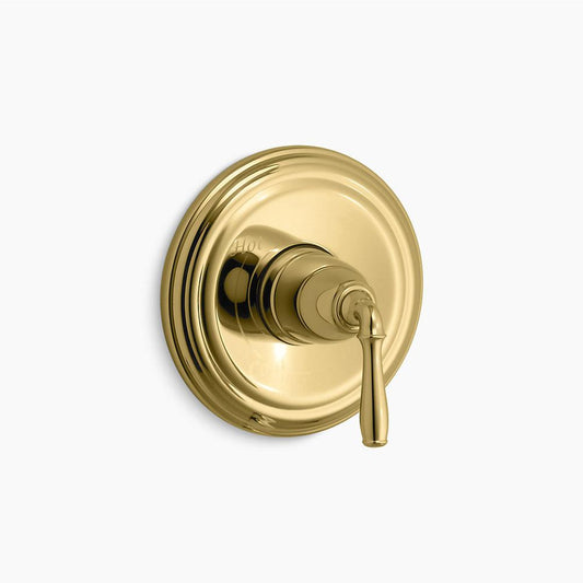 Devonshire Lever Handle Valve Trim in Vibrant Polished Brass