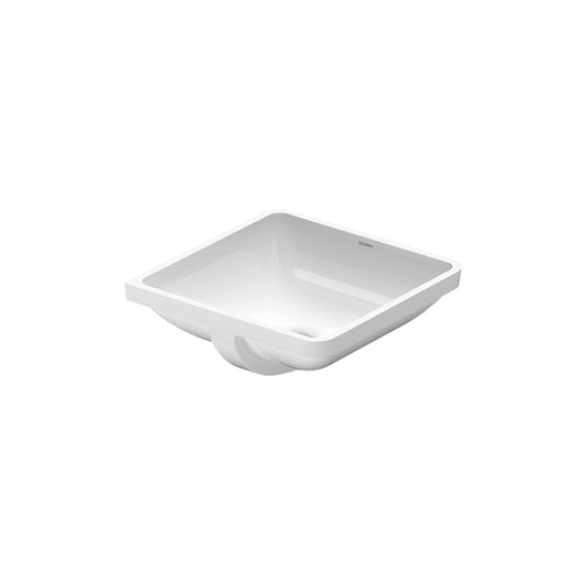 Starck 3 18.25" x 18.25" x 7.28" Ceramic Undermount Bathroom Sink in White