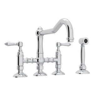 Acqui Bridge Kitchen Faucet in Polished Chrome
