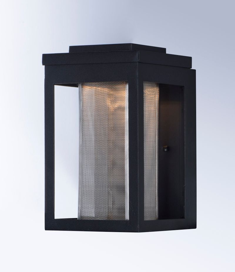 Salon 6' x 10' Single Light Outdoor Wall Sconce in Black