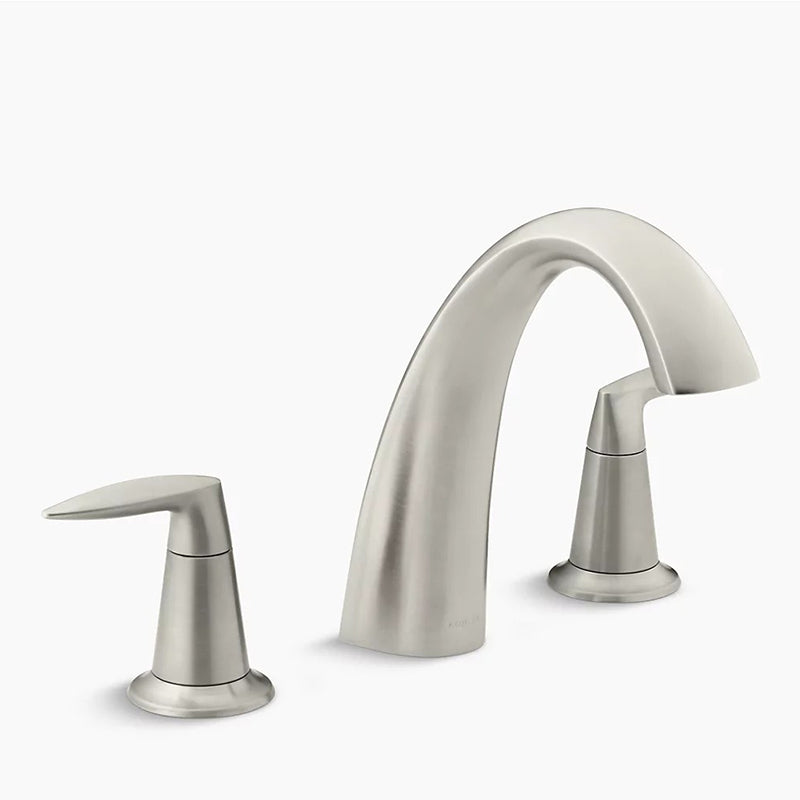 Alteo Two-Handle Tub Filler Faucet in Vibrant Brushed Nickel