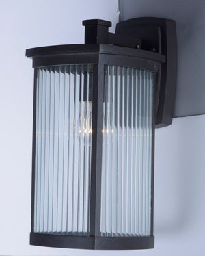 Terrace 5.25' Single Light Outdoor Wall Sconce in Bronze with Clear Glass Finish