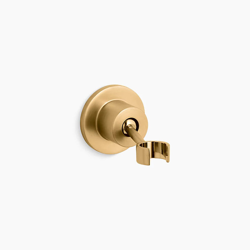 Stillness Wall Mount Hand Shower Holder in Vibrant Brushed Moderne Brass