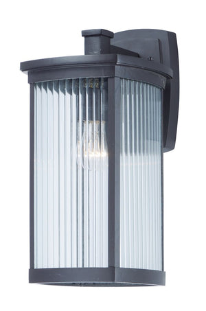 Terrace 8' Single Light Outdoor Wall Sconce in Bronze with Clear Glass Finish