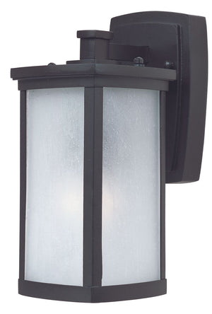 Terrace 5.25' Single Light Outdoor Wall Sconce in Bronze with Frosted Glass Finish