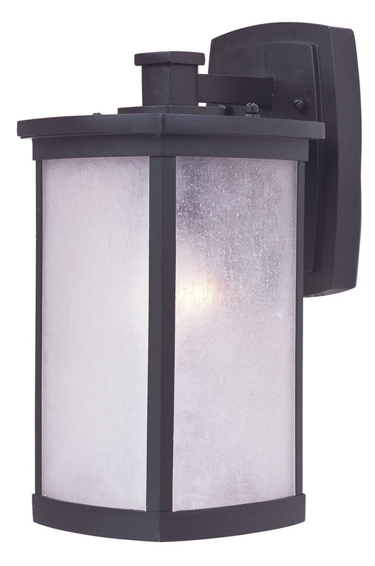 Terrace 7" Single Light Outdoor Wall Sconce in Bronze with Frosted Glass Finish