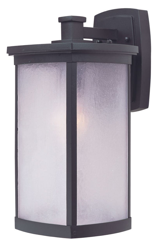 Terrace 8" Single Light Outdoor Wall Sconce in Bronze With Frosted Glass Finish