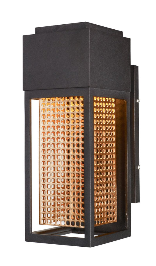 Townhouse 4.75" Single Light Outdoor Wall Sconce in Galaxy Bronze and Rose Gold