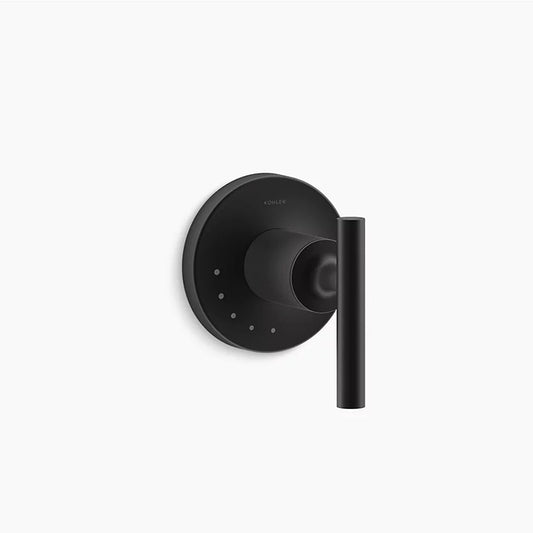 Purist Single Lever Handle Volume Control Trim in Matte Black