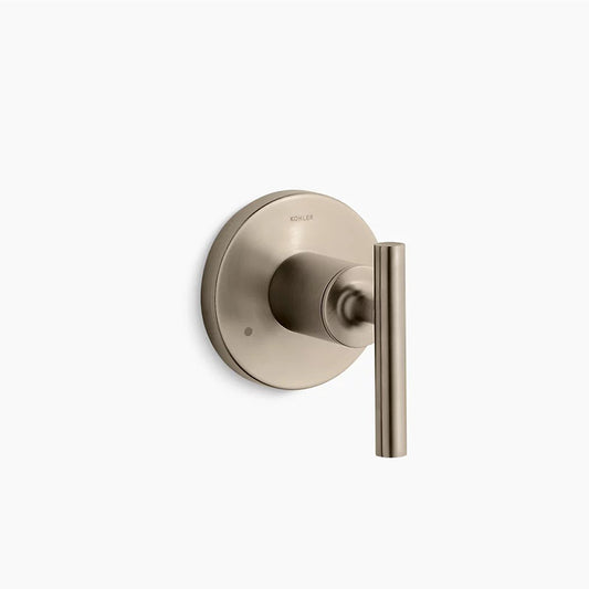 Purist Single Lever Handle Transfer Valve Trim in Vibrant Brushed Bronze