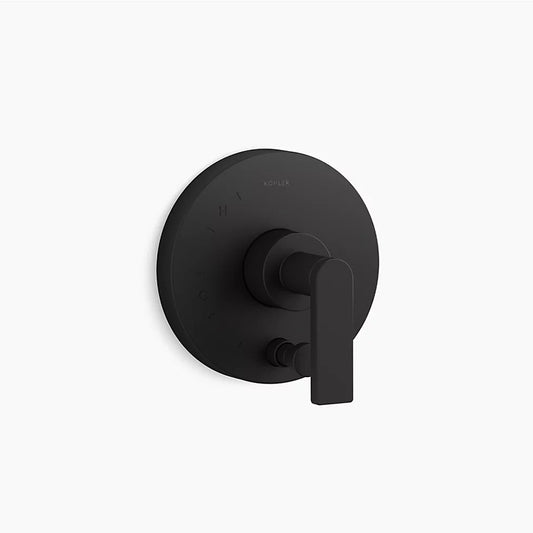 Composed Single Lever Handle Valve Trim in Matte Black