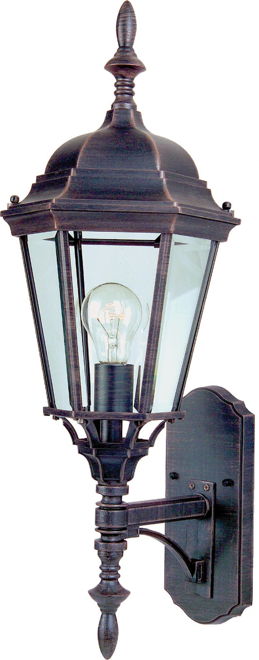 Westlake E26 9.5" Single Light Upright Outdoor Wall Sconce in Rust Patina